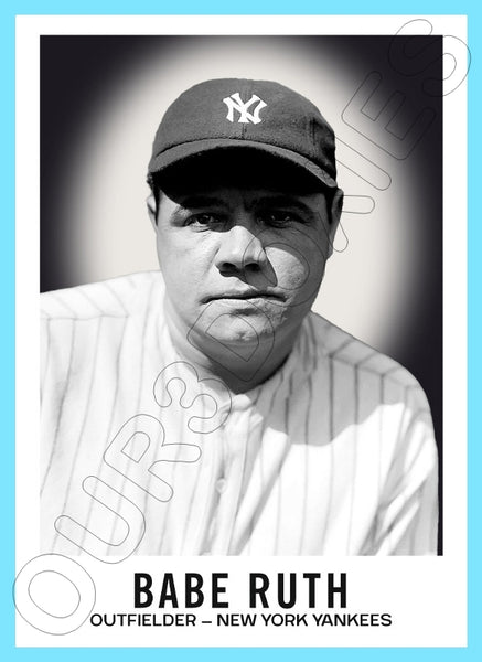 Babe Ruth Yankees 1960 Leaf Custom Card - 4435