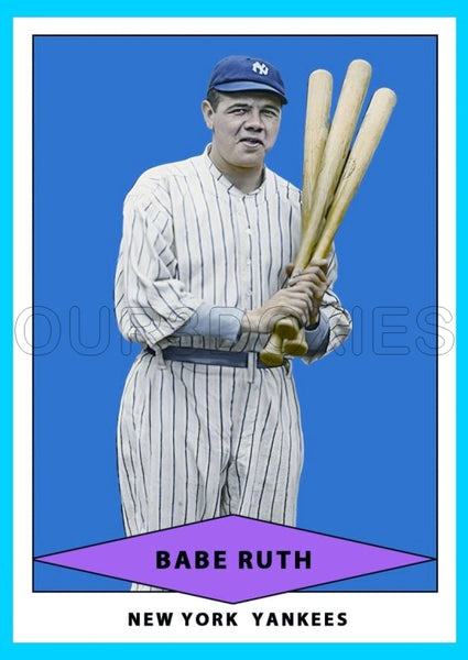 Babe Ruth 1954 Red Heart Custom Card - 4059