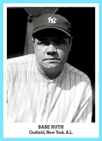 Babe Ruth 1947 Tip Top Bread Custom Card - 3845