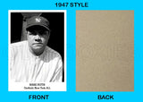 Babe Ruth 1947 Tip Top Bread Custom Card - 3845