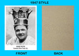Babe Ruth 1947 Tip Top Bread Custom Card - 3846
