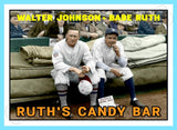 Babe Ruth Walter Johnson 1967 Topps Custom Card - 4489