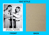 Babe Ruth Ted Williams 1947 Tip Top Bread Custom Card - 3849