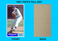Nolan Ryan 1961 Topps Tall Boy Custom Card - 4652