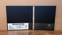 Nolan Ryan Baseball Cards Collectibles Custom Made Album Binder Inserts 3 Sizes - 3614