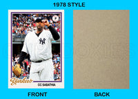 CC Sabathia 1978 Topps Custom Card - 4903