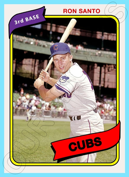 Ron Santo 1980 Topps Custom Card - 4936