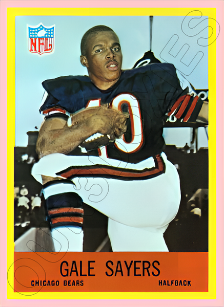 Gale Sayers 1967 Philadelphia Football Reproduction Card - 4522