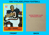 Gale Sayers 1967 Philadelphia Football Reproduction Card - 4522