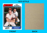Mike Schmidt George Brett 1974 Topps Custom Card - 4826