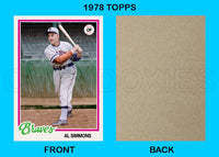 Al Simmons 1978 Topps Custom Card - 4905