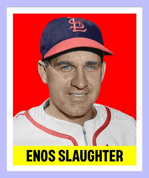 Enos Slaughter 1948 Leaf Custom Card - 3984