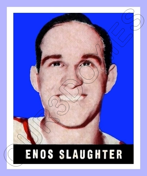 Enos Slaughter 1948 Leaf Reproduction Card - 3875