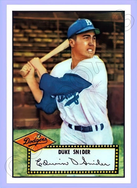 Duke Snider 1952 Topps Reproduction Card - 4036