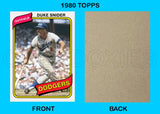 Duke Snider 1980 Topps Custom Card - 4939