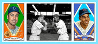 Duke Snider Ernie Banks 1912 Hassan Triple Folder Custom Card - 3645