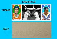 Duke Snider Ernie Banks 1912 Hassan Triple Folder Custom Card - 3645