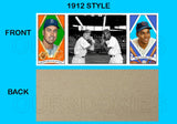 Duke Snider Ernie Banks 1912 Hassan Triple Folder Custom Card - 3645