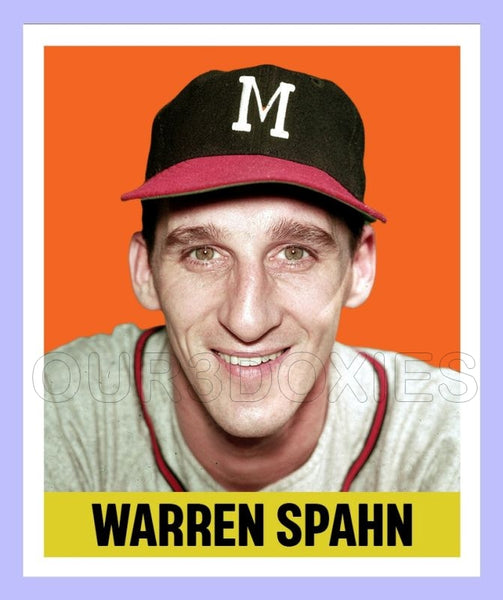 Warren Spahn 1948 Leaf Custom Card - 3986