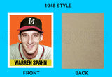 Warren Spahn 1948 Leaf Custom Card - 3986