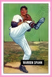 Warren Spahn 1951 Bowman Reproduction Card - 4025