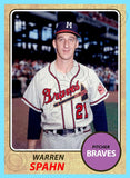 Warren Spahn 1968 Topps Custom Card - 4512