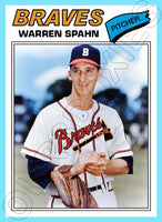 Warren Spahn 1977 Topps Custom Card - 4888