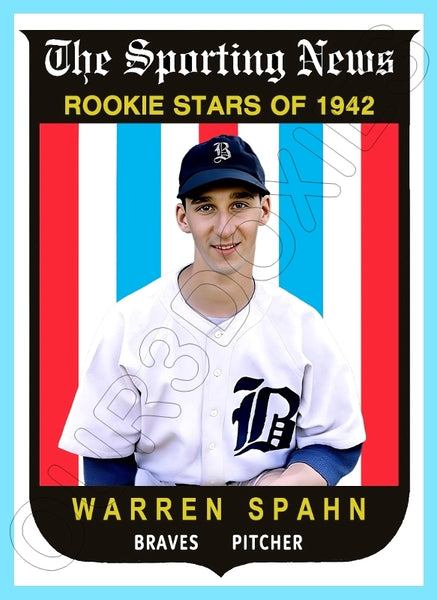 Warren Spahn 1959 Topps AS Custom Card - 4181