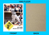 Joe Torre 1963 Fleer Custom Card - 4337