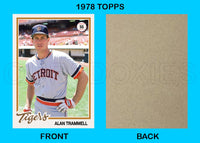 Alan Trammell 1978 Topps Custom Card - 4909