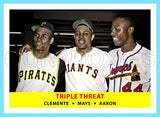 Clemente Mays Aaron 1958 Topps Custom Card - 4147
