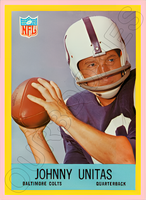 Johnny Unitas 1967 Philadelphia Football Reproduction Card - 4524