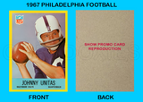 Johnny Unitas 1967 Philadelphia Football Reproduction Card - 4524