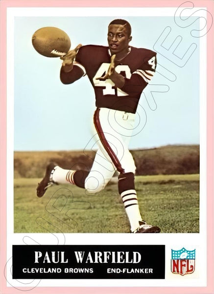 Paul Warfield 1965 Philadelphia Football Reproduction Card - 4392