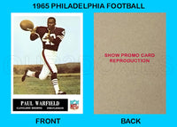 Paul Warfield 1965 Philadelphia Football Reproduction Card - 4392