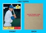 Billy Williams 1961 Topps Reproduction Card - 4281
