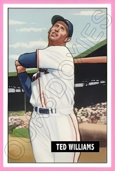 Ted Williams 1951 Bowman Reproduction Card - 4026