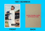 Ted Williams 1951 Bowman Reproduction Card - 4026