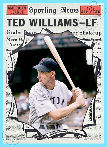 Ted Williams 1961 Topps AS Custom Card - 4282