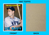 Ted Williams Navy 1967 Topps Custom Card - 4495