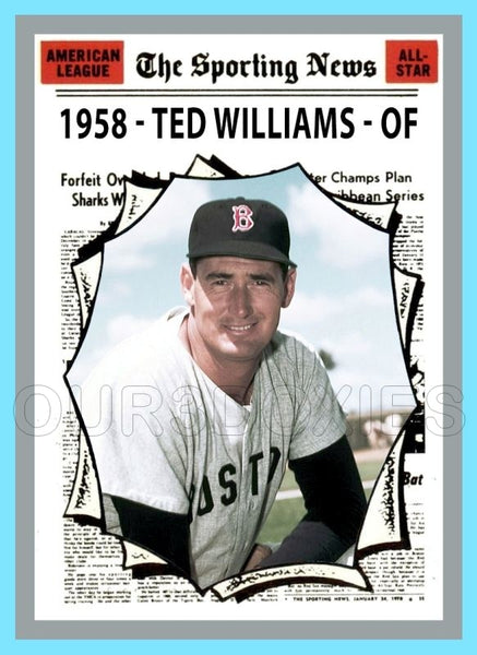 Ted Williams 1970 Topps AS Custom Card - 4579