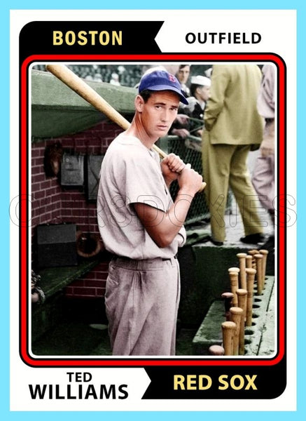 Ted Williams 1974 Topps Custom Card - 4827