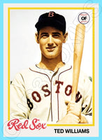 Ted Williams 1978 Topps Custom Card - 4910