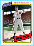 Ted Williams 1980 Topps Custom Card - 4942