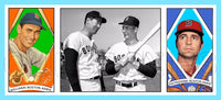 Ted Williams Carl Yastrzemski 1912 Hassan Triple Folder Custom Card - 3647
