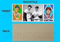 Ted Williams Carl Yastrzemski 1912 Hassan Triple Folder Custom Card - 3647