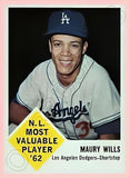Maury Wills 1963 Fleer Reproduction Card - 4341