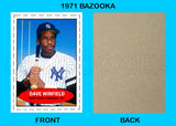 Dave Winfield 1971 Bazooka Custom Card - 4685