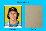 Robin Yount 1941 Play Ball Custom Card - 3806