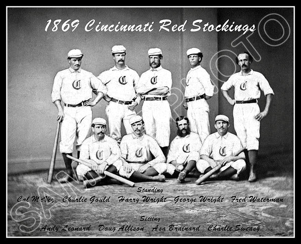 1869 Cincinnati Red Stockings 8X10 Photo - 1141